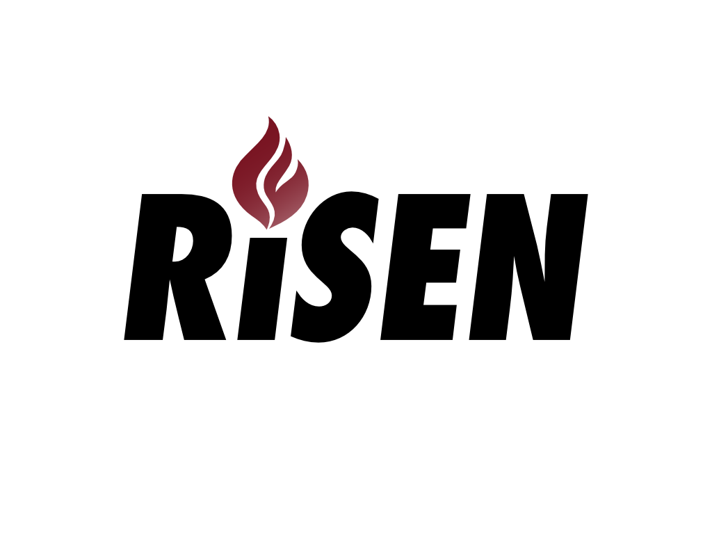 risen logo black font